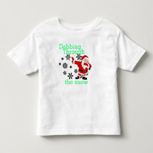 Santa Dabbing Through the snow Toddler T-shirt