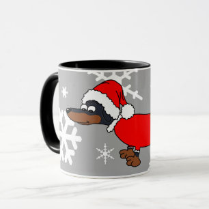Santa Dachshund Wiener Dog Coffee Mug