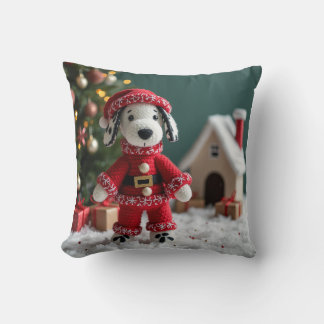 Santa Dalmatian Cushion