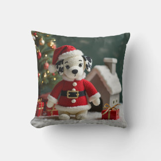 Santa Dalmatian Cushion