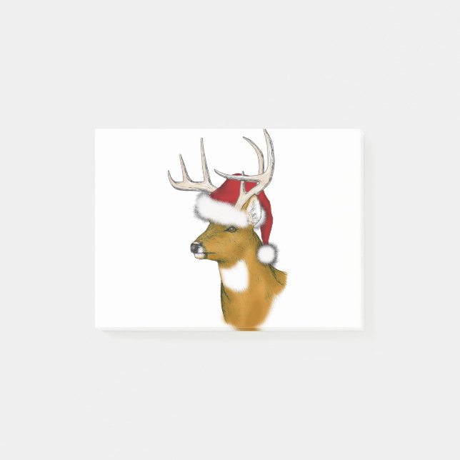 santa deer post-it notes (Front)