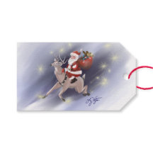 Santa Delivers Gift Tags