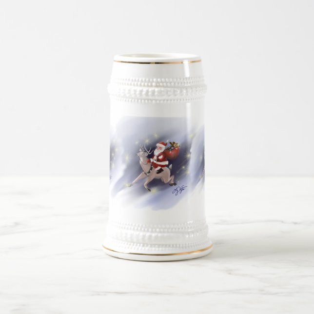 Santa Delivers Stein (Center)
