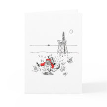 Santa Digging for Oil