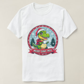 Santa Dinosaur Christmas – Funny Merry Dino-Mas T-Shirt