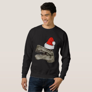 Santa Dinosaur T-Rex Xmas Christmas Sweater Jumper