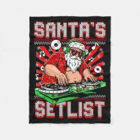 Santa Dj Musician Santa’s Setlist House Music Ugly