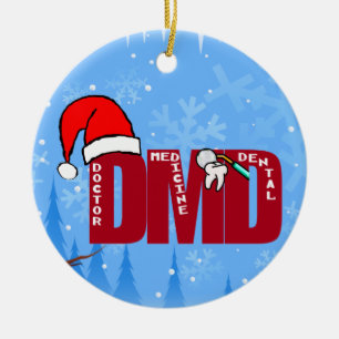 SANTA DMD SANTA ORNAMENT DOCTOR DENTAL MEDICINE