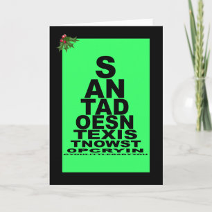 Santa doesn't exist holiday card