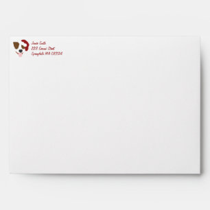 Santa Dog - Customizable Envelope