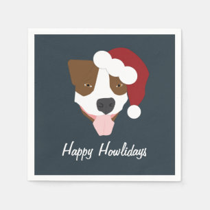 Santa Dog - Customizable Napkin