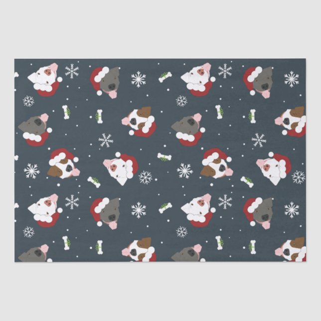 Santa Dogs Tissue Paper (Front)