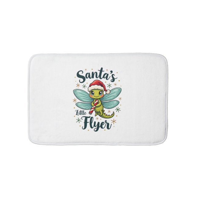 Santa Dragonfly Bath Mat (Front)
