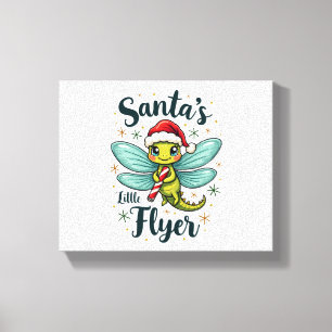 Santa Dragonfly Canvas Print
