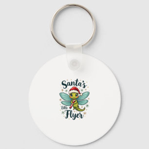 Santa Dragonfly Keychain