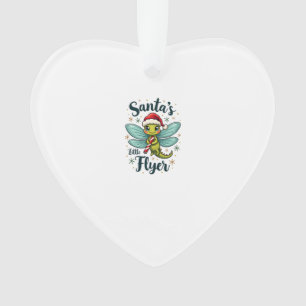 Santa Dragonfly Ornament