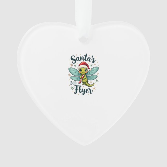 Santa Dragonfly Ornament (Front)