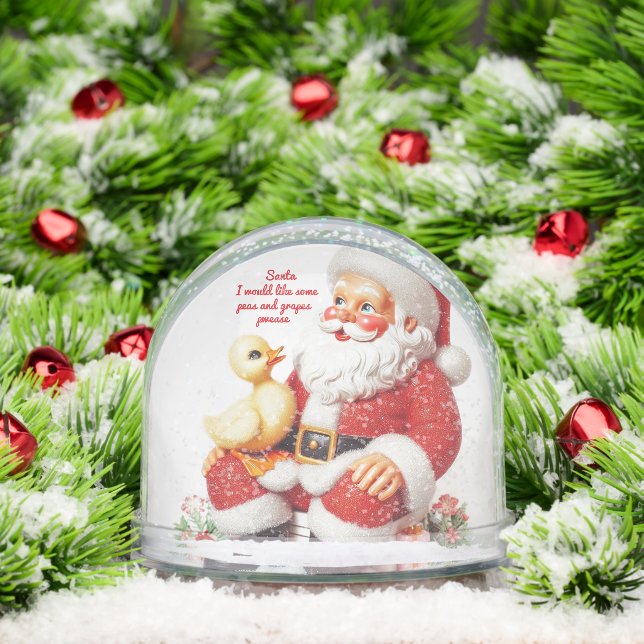SANTA DUCK CHRISTMAS SNOW GLOBE (Christmas)