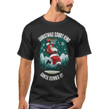Santa Dunks Christmas Court King Sports Gift