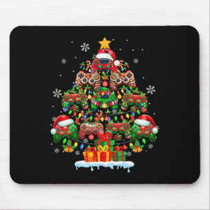 Santa Elf Reindeer Game Controllers Colourful Xmas Mouse Pad