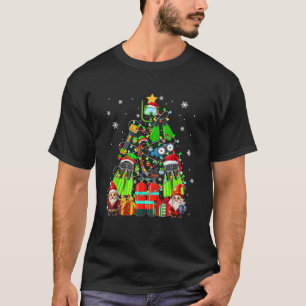 Santa Elf Scuba Diver Tools With Gnomes As Xmas Tr T-Shirt
