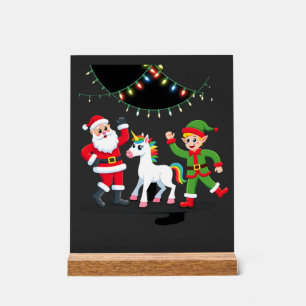 Santa Elfe Licorne qui Dabbing Noël Enfants Garçon