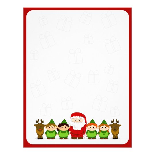Christmas letter writing paper