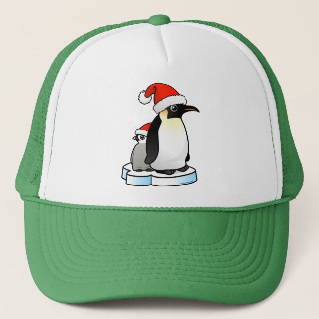 Santa Emperor Penguin Trucker Hat (Front)