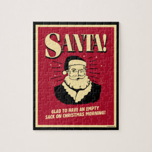 Santa: Empty Sack On Christmas Morning Jigsaw Puzzle