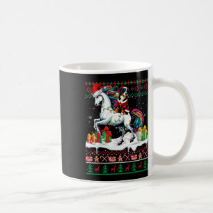 Santa Entlebucher Mountain Riding Unicorn Christma Coffee Mug