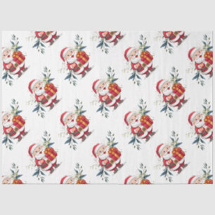 Santa & Eucalyptus Christmas Tissue Paper