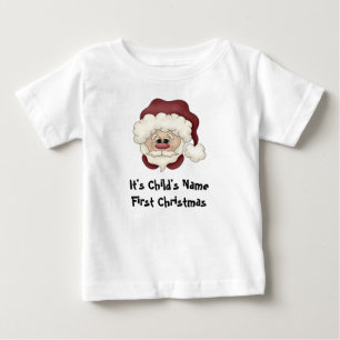 Santa Face 1st Christmas T-shirt