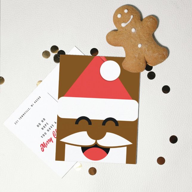 Santa Face Christmas  Postcard (Creator Uploaded)