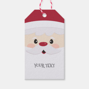Santa Face Fun Personalized Gift Tag