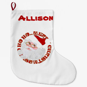 Santa Face-Personalized Christmas Stocking