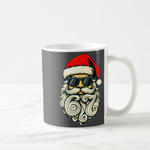 Santa Face Retro Sungles 6 7 Christmas 67 Santa Si Coffee Mug