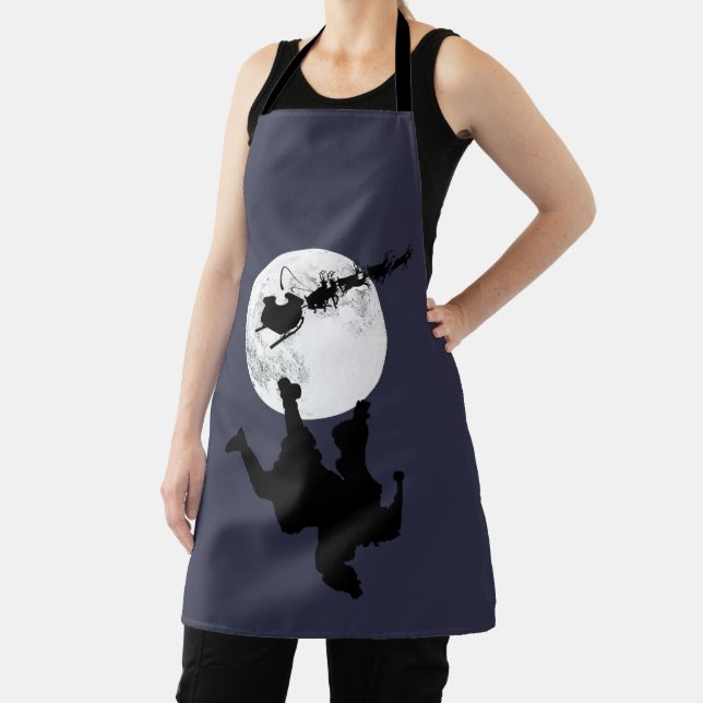 Santa Fallin' Full Moon Apron (Insitu)
