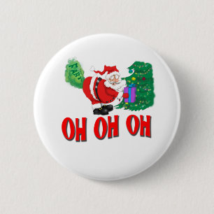 santa farted 2 inch round button