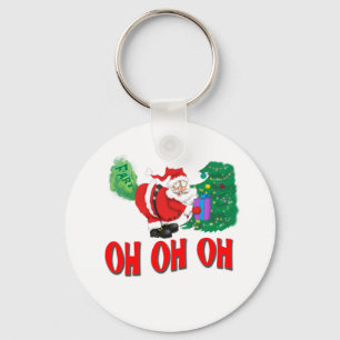 santa farted keychain