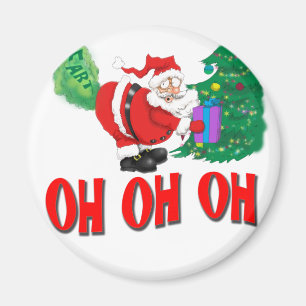 santa farted magnet