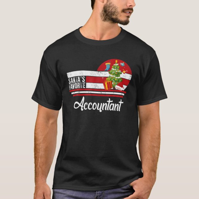 Santa Favorite Accountant Christmas Ugly Sweater (Front)