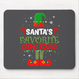 Santa Favorite Ortho Squad Elf Orthodontist Christ Mouse Pad
