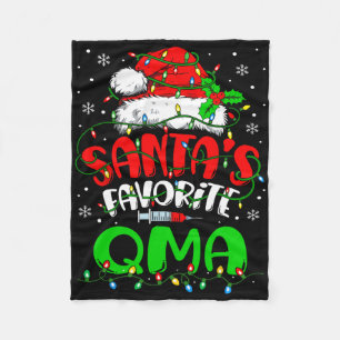 Santa Favorite Qma Christmas Qualified Medical Aid Fleece Blanket
