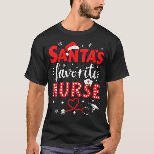 Santa favourite nurse for christmas in hospital T-Shirt