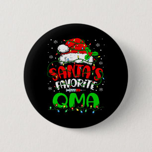 Santa Favourite Qma Christmas Qualified Medical Ai 2 Inch Round Button