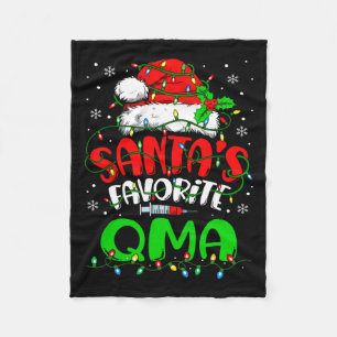 Santa Favourite Qma Christmas Qualified Medical Ai Fleece Blanket