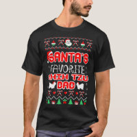 Santa Favourite Shih Tzu Dad Christmas Ugly Sweate
