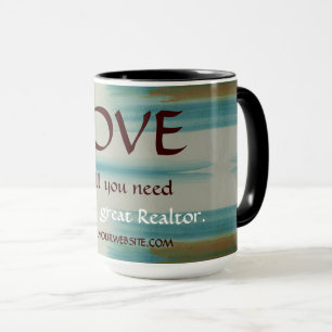 Santa Fe Abstract Art Realtor Marketing Coffee Mug