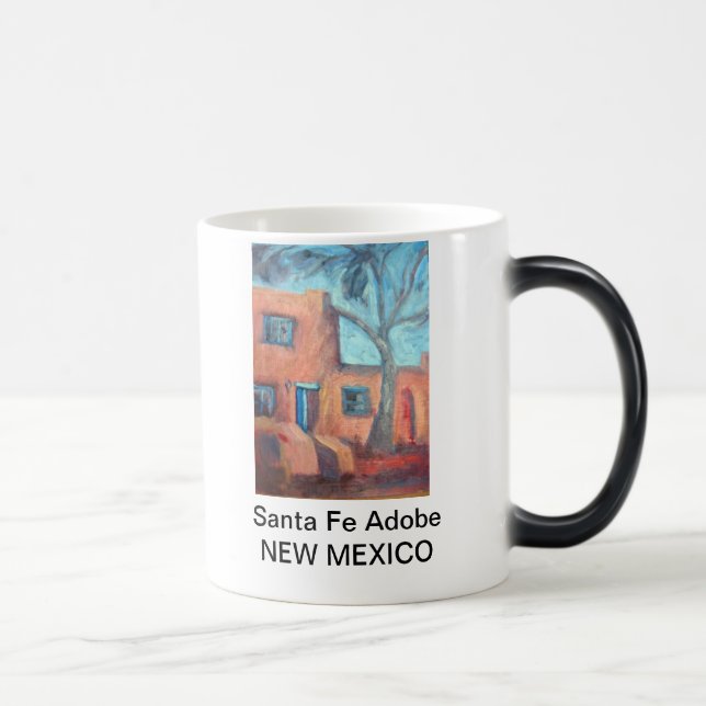 Santa Fe Adobe, New Mexico Magic Mug (Right)