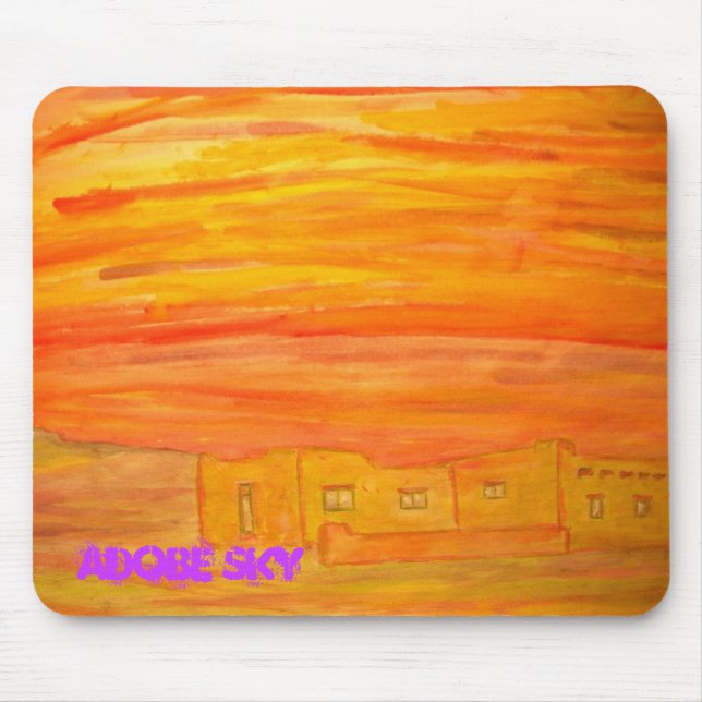 santa fe adobe sky mouse pad (Front)